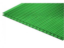 Сотовый поликарбонат Sotalux 6мм Зеленый 2,10х12,00